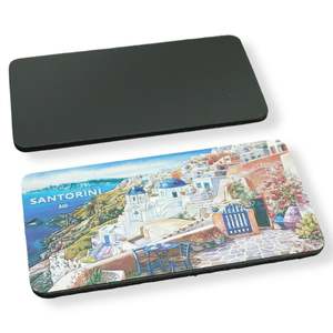 Nouveaux souvenirs en aluminium argenté personnalisés avec impression 2D, magnifiques aimants de réfrigérateur en aluminium - Product Image 3