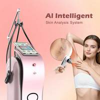 Appareil d'épilation laser à diode CE MDR TGA, triple longueur d'onde 755 808 1064 nm, 3000 W, Ice Titanium, stationnaire