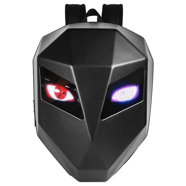 2025 Waterproof  Wireless Connection WIFI Sound Control Digital DIY Dynamic Message Display Bag Motorcycle Led Backpack