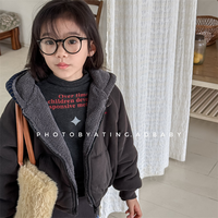 Veste d'hiver épaisse à capuche pour enfants, nouvelle collection, imprimée, pour garçons et filles, vêtements d'extérieur pour bébés, vente en gros