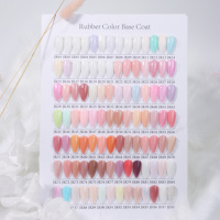 Base coat en caoutchouc sans HEMA KNC, gel de construction et gel de couleur 3 en 1, vernis gel UV, vente en gros, étiquette privée, base en caoutchouc professionnelle pour les ongles