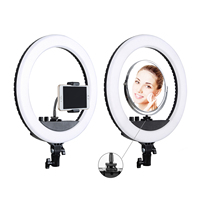 Kit d'outils de diffusion en direct de selfie vidéo YouTube: anneau lumineux LED de 12 pouces et support de lumière de 2 mètres pour la photographie de portrait de maquillage