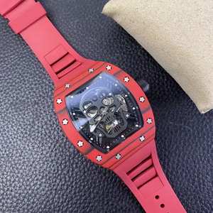 2026 Hot Selling Men's 5201 Automatic Tourbillon Mechanical <b>Watch</b> Red Carbon Fiber Luxury Wristwatch OEM - Product Image 5
