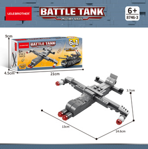 Chaser Tank – Blocs de construction 6-en-1 – Modèle de véhicule tactique 156 pièces, kit de briques éducatives miniatures pour cadeaux de fête et objets promotionnels - Product Image 5