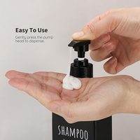 MAYSURE 250/350/500ml Nouveaux flacons de shampoing ronds personnalisés pour animaux de compagnie avec pompe à lotion et pulvérisateur pour infusion