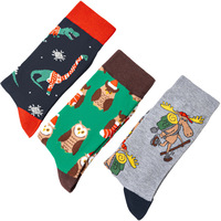 Chaussettes pour hommes Happy Funny Anime Business Socks Crazy Novelty Dress Crew Socks Animal Funky Gifts for Boy Dad Grandpa