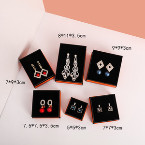 Bowknot Orange Light Hộp Quà Tặng Sang Trọng Với Giấy Bat Cho Bông Tai Trang Sức Khá Hiện Tại Hộp Cho Lady - Product Image 5