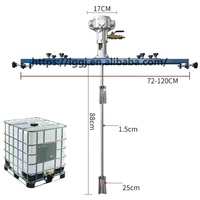 1/2HP cinque cilindri IBC Ton serbatoio 1000L industriale a prova di esplosione in acciaio inossidabile miscelatore pneumatico automatico professionale miscelatore