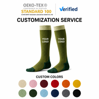 Chaussettes d'équitation de compression personnalisées en usine, absorbant la transpiration, hautes jusqu'au genou, pour hommes et jeunes, pour l'entraînement équestre