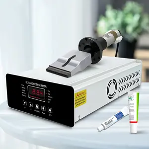 Ultrasonic sealing machine for plastic tubes semi automatic tube sealer equipment for cosmetic food
