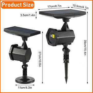 Projecteur laser solaire, lumières de Noël imperméables, lumières dansantes pour les fêtes, discothèque, jardin, paysage, boîte de nuit - Product Image 3
