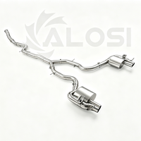 Échappement arrière à soupapes en acier inoxydable sablé sur mesure pour Mercedes CLE53 AMG C236 3.0T 2024-2026 compatible OEM