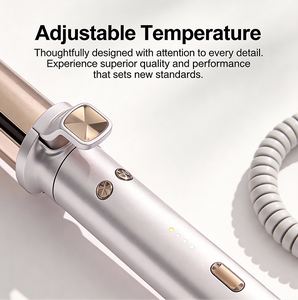 <span class=keywords><strong>Pro</strong></span> Max Beauty - Fer à friser professionnel en céramique - Affichage de la température LCD - Rotation automatique - Chauffage rapide en 45 secondes - Arrêt automatique - 32 mm - Product Image 6