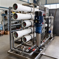 Système de filtration d'eau par osmose inverse (RO) à haut débit, efficace, fourni par l'usine, pour le traitement de l'eau potable en bouteille