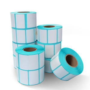 Bán buôn OEM nhãn nhiệt 58*30 mét màu xanh dán nhiệt cho mã vạch hậu cần vận chuyển văn phòng Nhãn Nhãn thực phẩm - Product Image 1