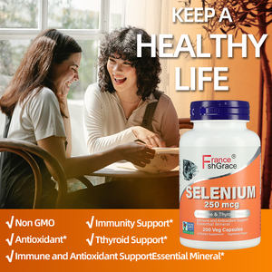 Suplemento de selenio de alta calidad 250 Mcg Support Cápsulas de función inmune para adultos Suplemento de selenio - Product Image 2