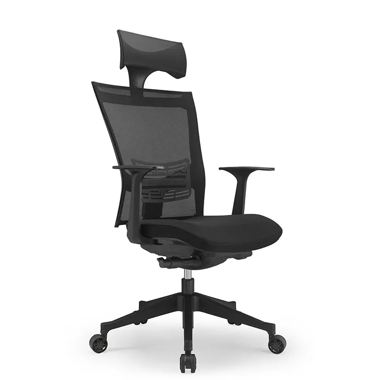 Fabricantes venda direta moderna elegante cadeira de escritório, confortável, malha de alta qualidade com descanso para cabeça, madeira