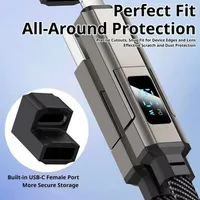 Câble de charge rapide 4-en-1 65W avec affichage V/A/W, type C PD, portable, pour voyage