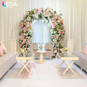 Arco de Hortensias Rosadas Artificiales para Decoración de Bodas y Eventos LEDA, Nuevo, para Interiores y Exteriores, Jardín - Product Image 1