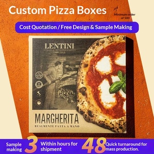 Cajas de Pizza Corrugadas de Grado Alimenticio Personalizadas para Llevar y Hornear - Product Image 2