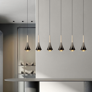 Lampada a Sospensione Moderna in Alluminio e Vetro 7W, Illuminazione Decorativa Nordica per Cucina, Isola, Ristorante e Sala <span class=keywords><strong>da</strong></span> Pranzo - Product Image 6