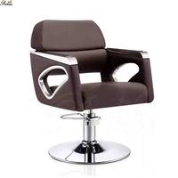 Vente directe d'usine, chaise de coiffure haut de gamme, chaise de salon de coiffure en acier inoxydable