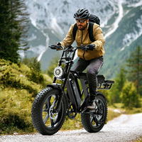 Vélo électrique 48v 15ah 20ah 25km/h 750w 20 pouces avec pneus larges, vélo électrique 750w, vélo électrique en acier, Fatbike adulte, entrepôt européen OEM