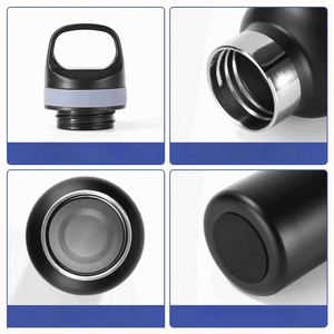 Bouteille d'eau isotherme en acier inoxydable personnalisée avec couvercle à poignée, thermos à double paroi, idéale pour les cadeaux - Product Image 3
