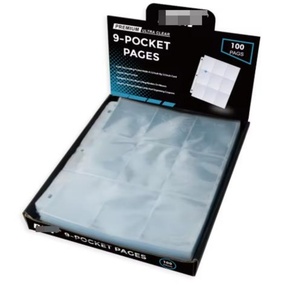 Pages de classement transparentes de qualité supérieure à 9 pochettes pour cartes, protège-cartes à 3 anneaux pour cartes à collectionner TCG - Product Image 3
