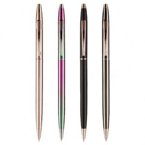High Quality Multi <b>Color</b> Aluminium Advertising Business Custom Metal Ball <b>Pen</b> With Logo Printed - Product Image 1
