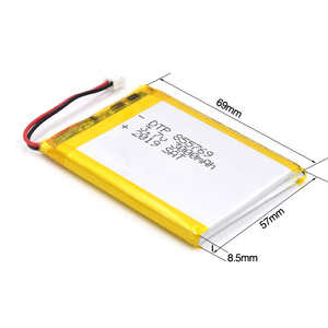 스마트 컴퓨터용 3.7V 리튬 폴리머 배터리 셀 <span class=keywords><strong>3000mAh</strong></span> 파우치 리튬 이온 855769 스마트 패드 태블릿 PC <span class=keywords><strong>Lipo</strong></span> 배터리 - Product Image 5