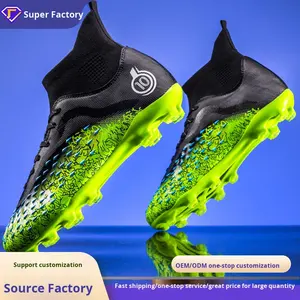Chaussures de football pour hommes à crampons longs AG, vente chaude, chaussures de compétition d'entraînement en plein air sur herbe, chaussures de football - Product Image 2