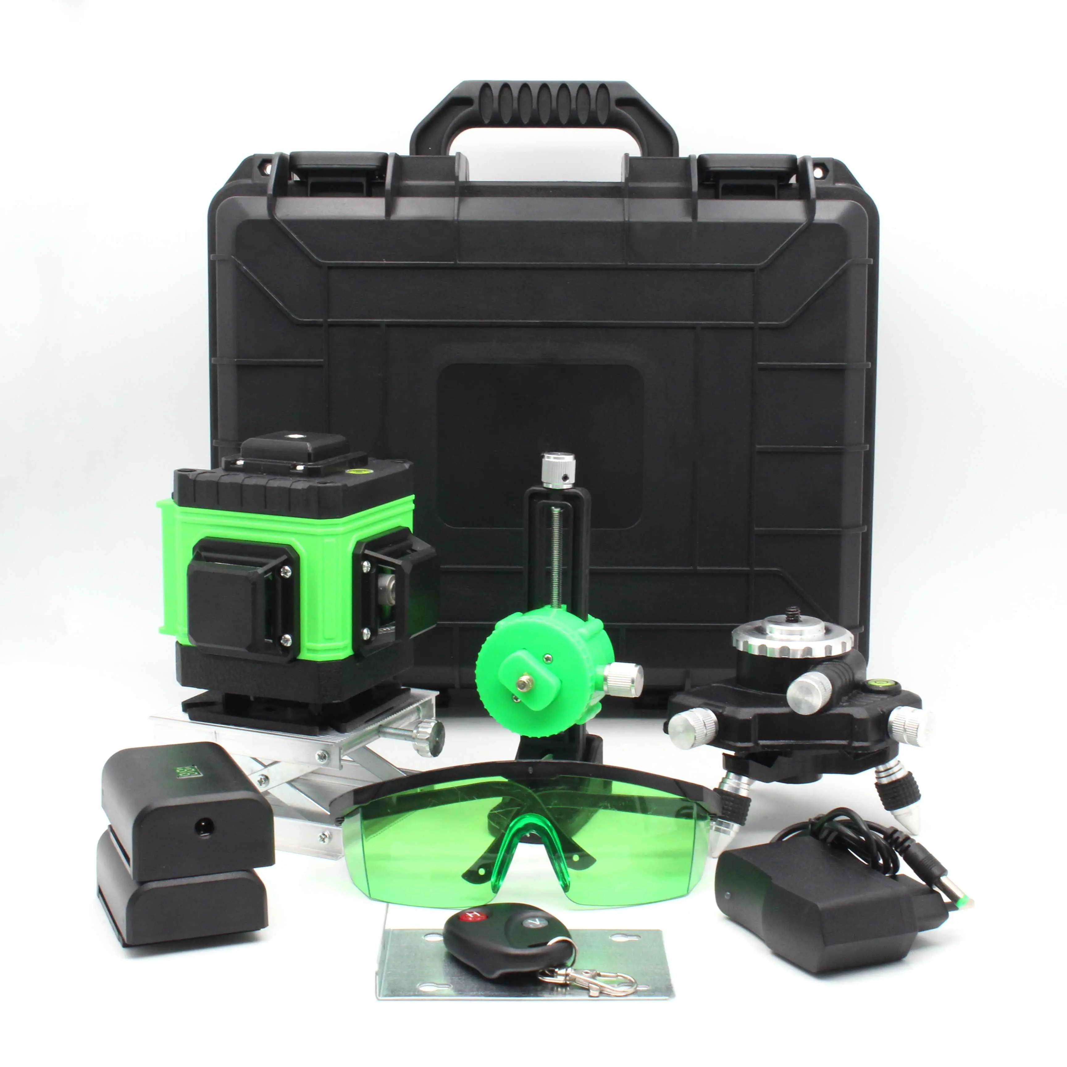 Gaide Multi Lijnen Floor Leveling Nivel Usb Opladen Batterij Groene Beam 3d Laser Niveau 360