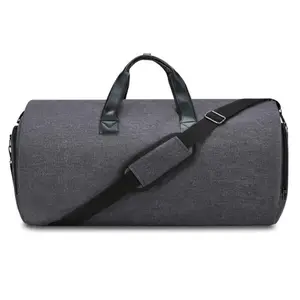 Asılı takım seyahat çantaları cabrio giysi çantası omuz askısı ile konfeksiyon spor çantası erkekler için