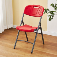 Chaise pliante en plastique HDPE de qualité alimentaire avec structure en acier, chaise de banquet, chaise d'extérieur pour mariage, fête, restauration, événement, jardin, lieu de réception