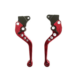Leviers de frein et d'embrayage de moto en aluminium réglables pour scooter, moto tout-terrain - Plusieurs couleurs (argent/violet/or/bleu/noir/rouge) - Product Image 1