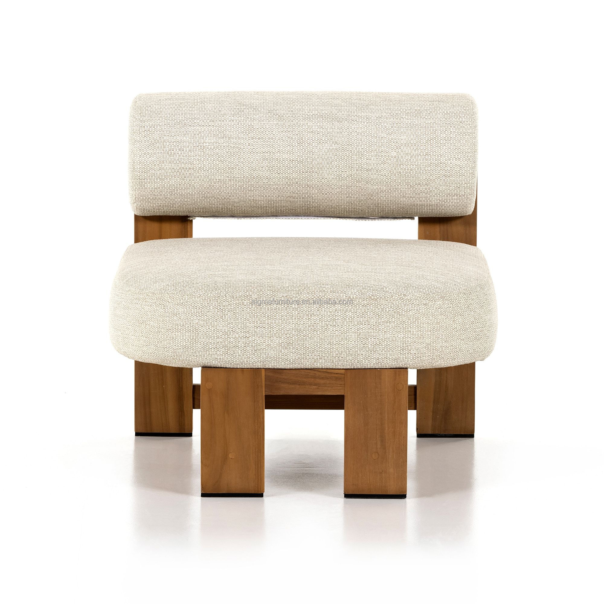 Home Nordic Design Lovely Outdoor Patio Furniture Back Outdoor Teak Wood Single Lounge Chair