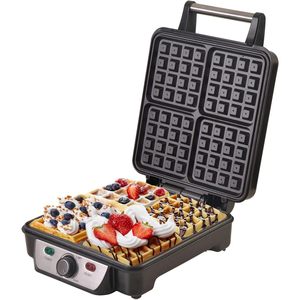 Camry CR 3025 XXL 1500W Mini gaufrier électrique Anti-Adehsive 4 gaufrier Capacité Machine à gaufres - Product Image 4