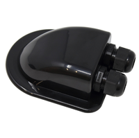 Boîte de presse-étoupe étanche simple à Double câble 3-7mm pour panneau solaire ABS noir/blanc pour panneau solaire camping-cars caravanes bateaux