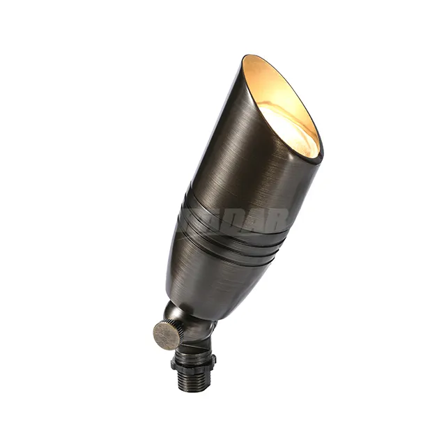 Stocked supplying Low voltage outdoor use directional up Lights in brass material for garden landscaping