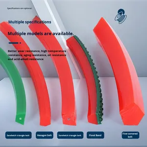 Sabuk V PU Poliuretan Tipe A/B/C/D/Y/Z/M Pola Lima Titik Sabuk Penggerak Transmisi Industri Sabuk Konveyor Nonstandar - Product Image 4