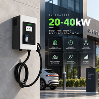 EVEGO Nouvelle station de recharge publique pour véhicules électriques 40 kW DC avec paiement par point de vente, écran tactile 7 pouces, haute efficacité pour hôtels, centres commerciaux, parkings commerciaux