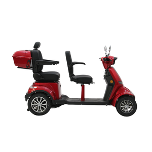 Patinete Eléctrico Biplaza para discapacitados Moto antideslizante de cuatro ruedas de 1000W con caja trasera - Product Image 6