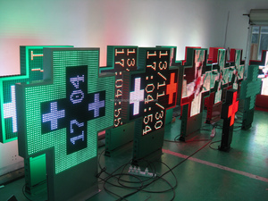 IP65 hiển thị pharmacie điểm de Croix LED dược qua bảng hiệu với logo của bạn dược kỹ thuật số biển để bán - Product Image 2