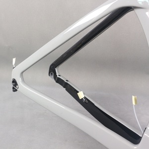 Full Hidden Cable Gray Paint Disc Road Bike <b>Frame</b> TT-X38 Carbon Fiber T1000 T47 Thread BB Size 47/49/52/54/56/58cm - Product Image 5