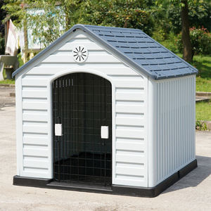 Caseta Moderna Impermeable para Perros Grandes, Refugio Exterior de Plástico para Mascotas con Ventilación - Product Image 6
