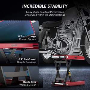 אופנוע להרים scissor שקע 1100lb קיבולת רחבה מרפסת אופנועי חול עבור אופנועים רחוב יותר