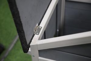 Chilochilo บ้านแมวป่ากลางแจ้งที่พักพิงไม้คิตตี้พร้อมประตูหนีระเบียงขนาดใหญ่กันน้ํา - Product Image 6