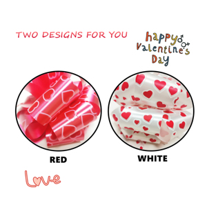 Fiocco Decorativo per San Valentino, Nastro con Pompon da 5,5 Pollici, Fiocco a Strappo per Decorazioni di Matrimoni, Compleanni e Festa della Mamma - Product Image 4