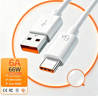 Câble de charge rapide USB-C PD 66W 6A à conducteur en cuivre pur, idéal pour imprimante, téléphone portable, appareil photo et lecteur de codes-barres – Meilleures ventes